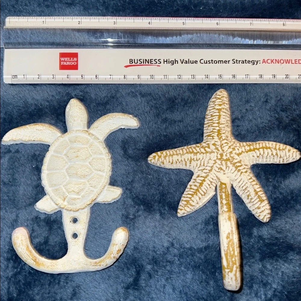 Coastal themed wall hooks(1 pair)